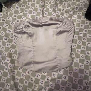 Target wild fable silver tube top size xtra small